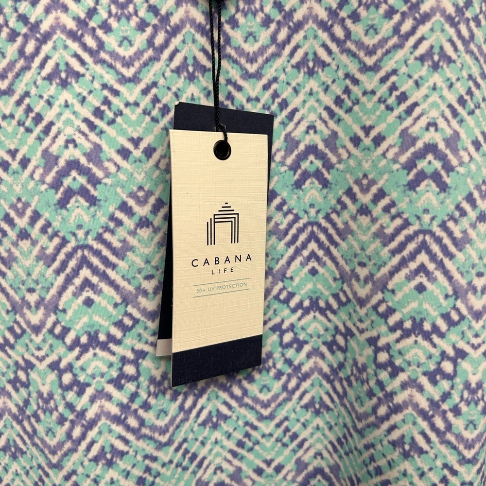 Cabana Life Mint and Lavender Patterned Dress - Picture 3 of 9